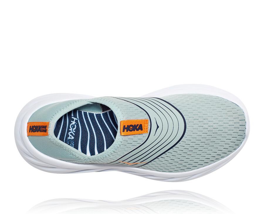 Hoka Australia One One ORA Recovery - Womens Sandals Blue/White - MJWIB-4198